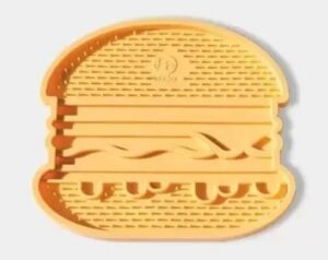 Tapis de léchage - hamburger
